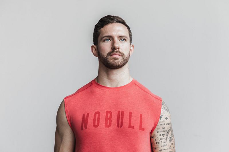 Men's Nobull Sleeveless Tee (BRIGHT Colors) Tanks Blue | SG V2556R